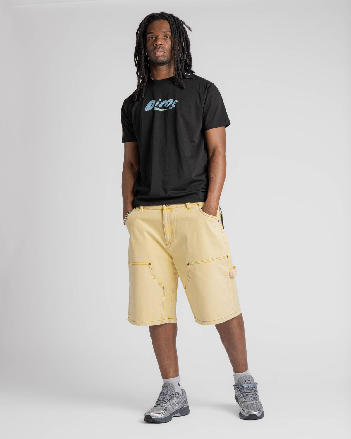 【DIME】DIME Carpenter Denim Shorts Lemon Dime Carpenter Denim Shorts | DIME2SP2515LEM | AFEW STORE